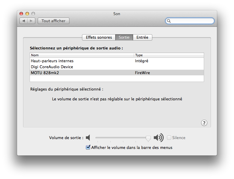 System preferences